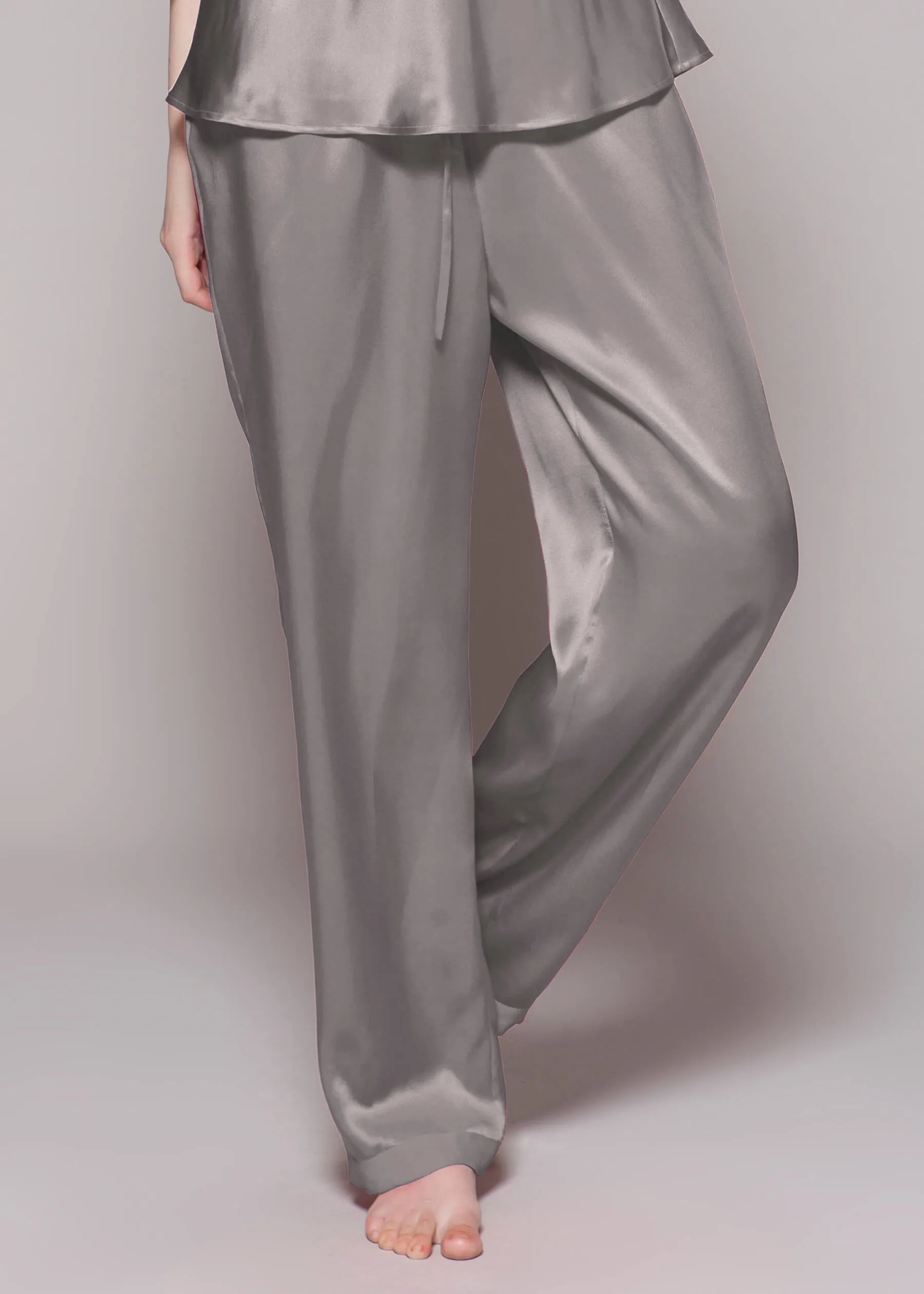 22 Momme Laced  Women Silk Pajama Set