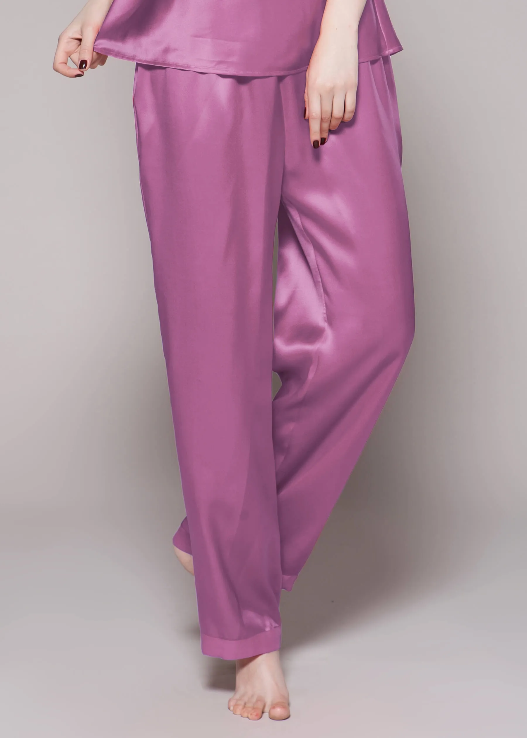 22 Momme Laced  Women Silk Pajama Set