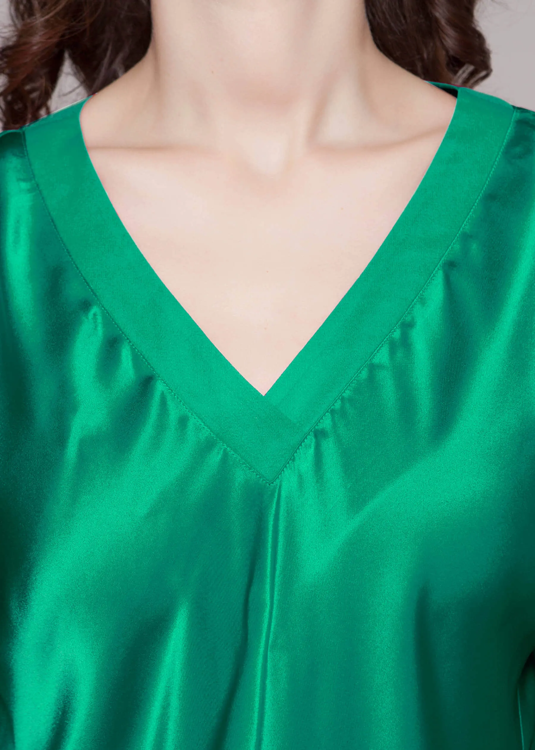 22 Momme Laced  Women Silk Pajama Set