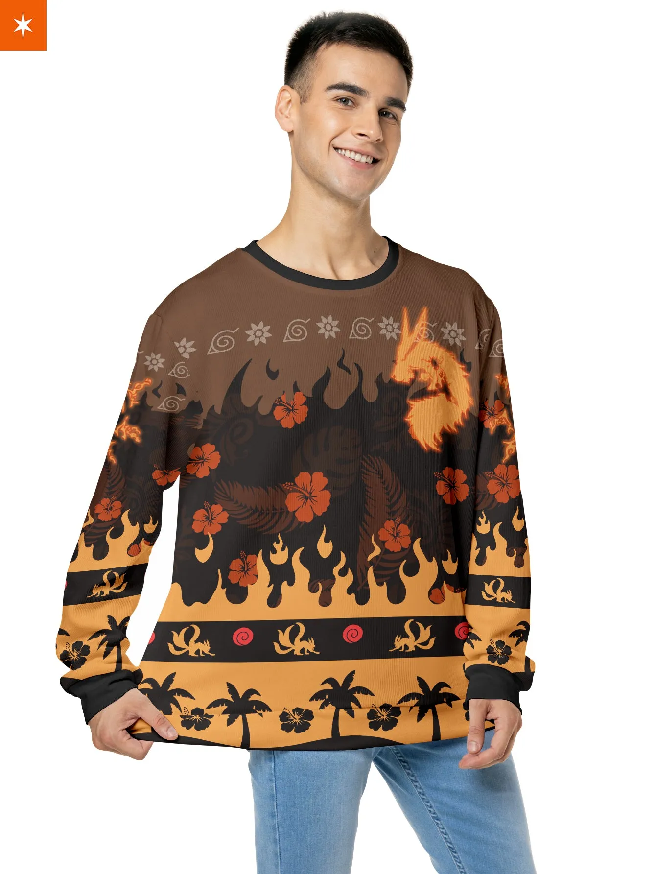 Aloha Naruto Kurama Unisex Wool Sweater
