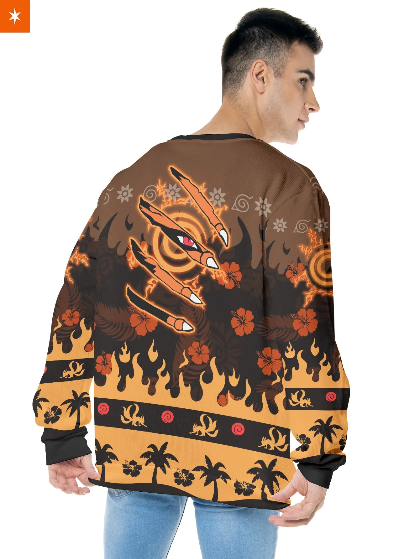 Aloha Naruto Kurama Unisex Wool Sweater