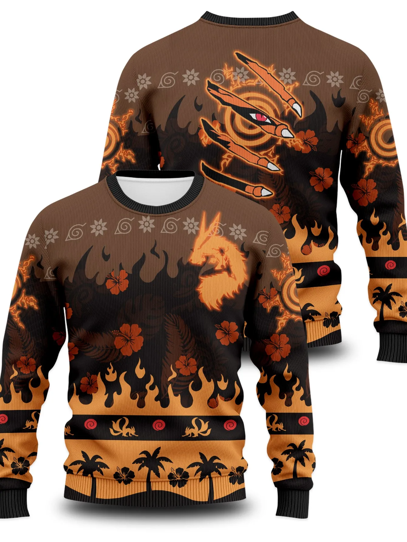 Aloha Naruto Kurama Unisex Wool Sweater