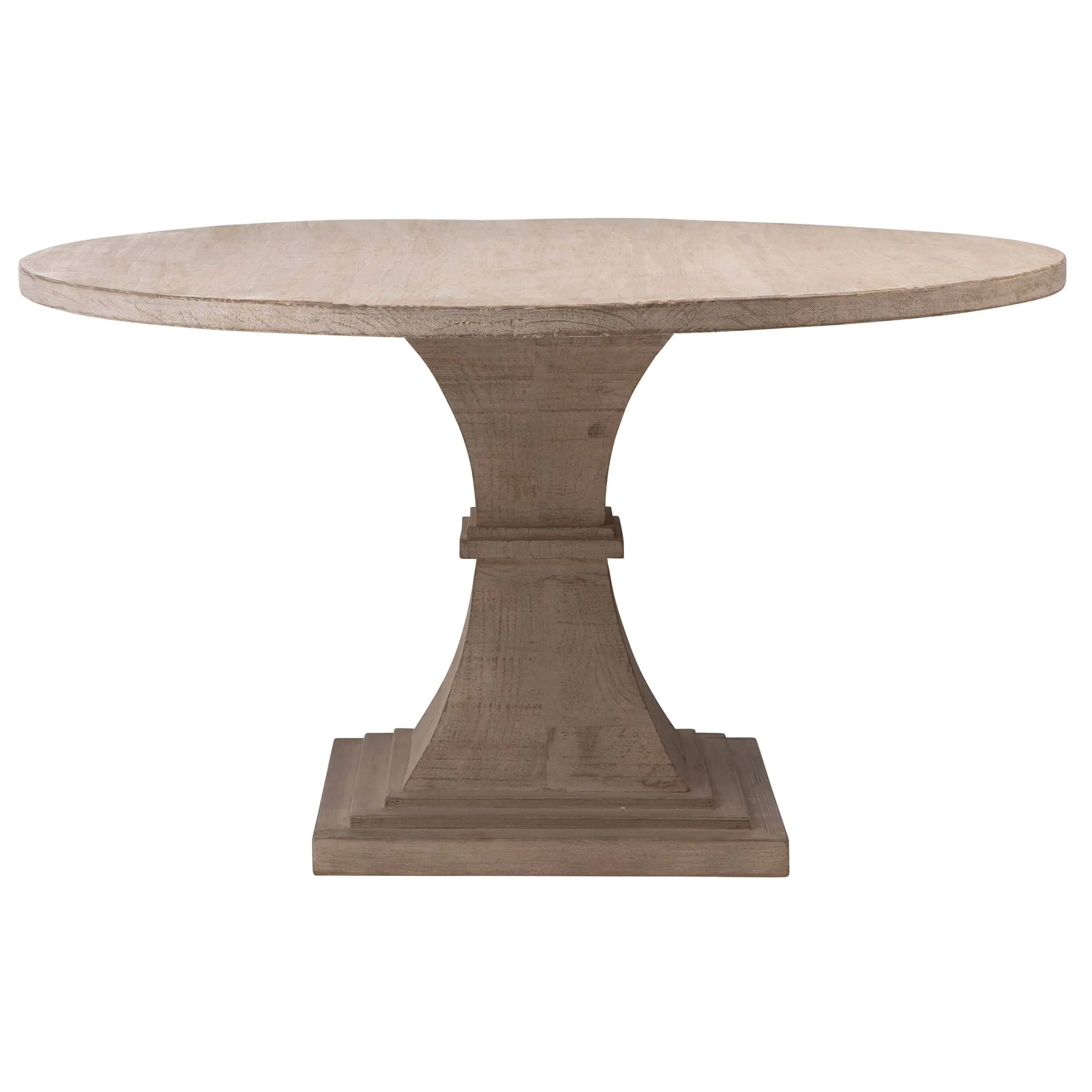 Geniva Round Dining Table, Light Warm Wash