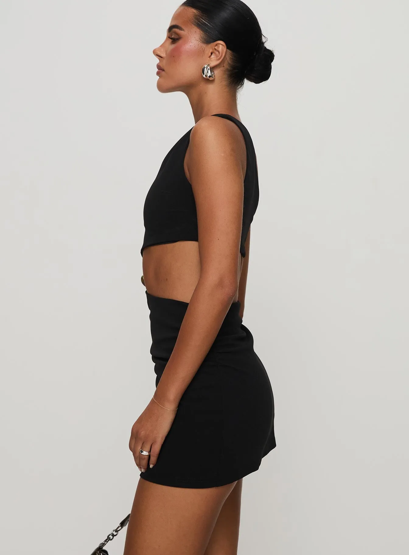 Hardward Mini Dress Black