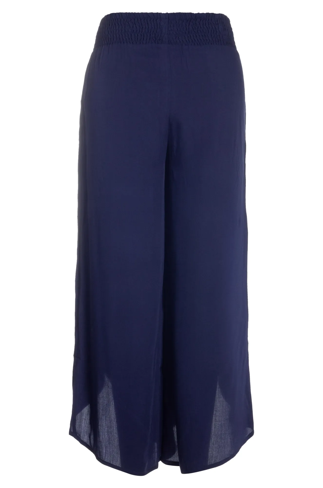 Viscose Pants with wrap aroung leg | NAVY | 3314AR